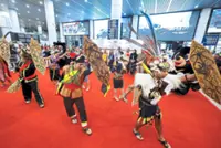 Visitors get a festive welcome at airports