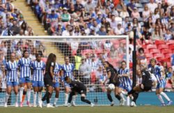 Soccer-Manchester City thrash Brighton 4-0 to win women's FA Cup