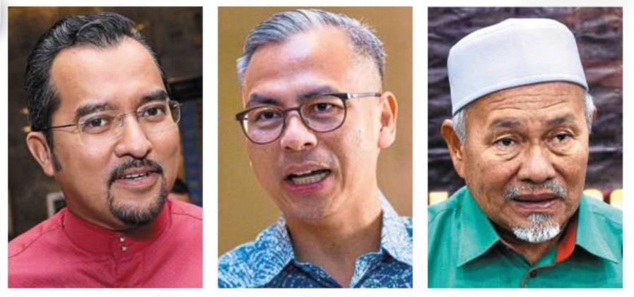 Shared values: (From left) Asyraf Wajdi, Fahmi and Tuan Ibrahim were among leaders who lauded the King’s call for Malaysians to embrace the spirit and values of the Rukun Negara in their daily lives.