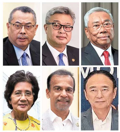 Honourees: Among the award recipients are (from top left) Wan Ahmad Farid, Cheong, Daing A. Malek, Rugayah, Avinderjit and Teo.