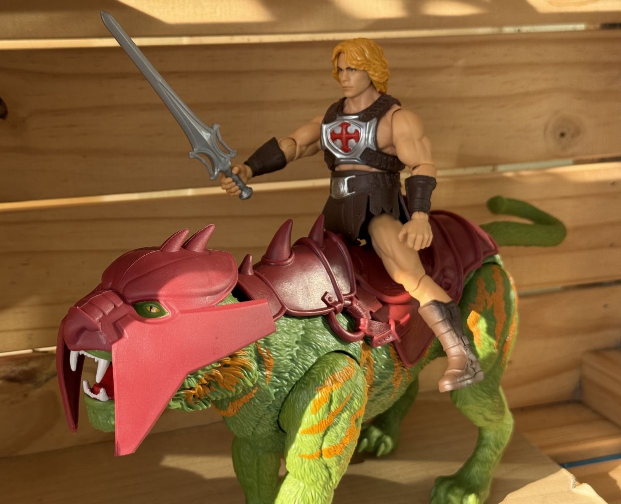 We'd also have preferred if there was a way to keep He-Man on the saddle without falling off...