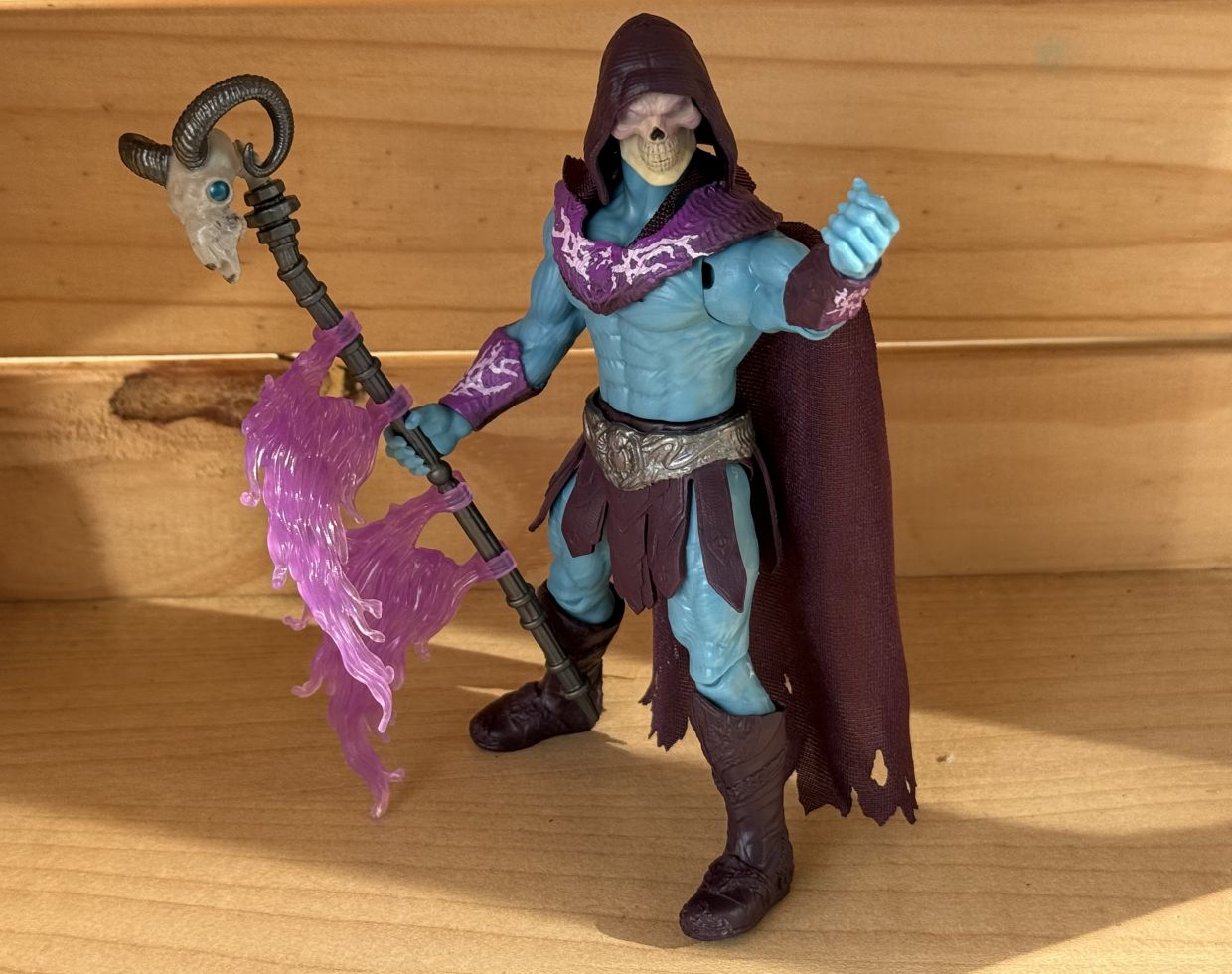 Skeletor's sculpt is spot on, and we love the details on his staff as well.
