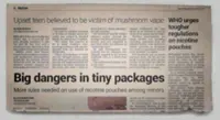 Online nicotine pouches a no-go