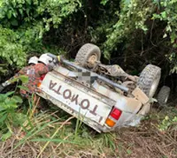 Woman killed, seven injured as 4WD plunges into ravine in Keningau