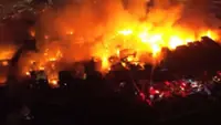 Massive fire in Central Jakarta injures three, displaces hundreds