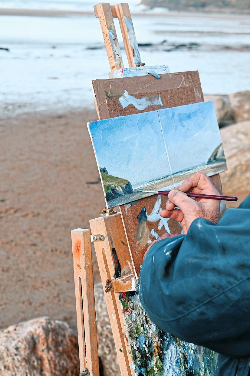Painting is among the skills that vacationers seek to learn.