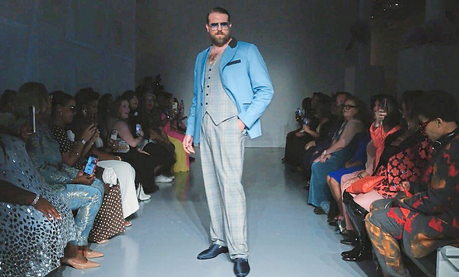 Plus-size male models are still a rare thing on runways. Photo: Instagram/Renee Cafaro