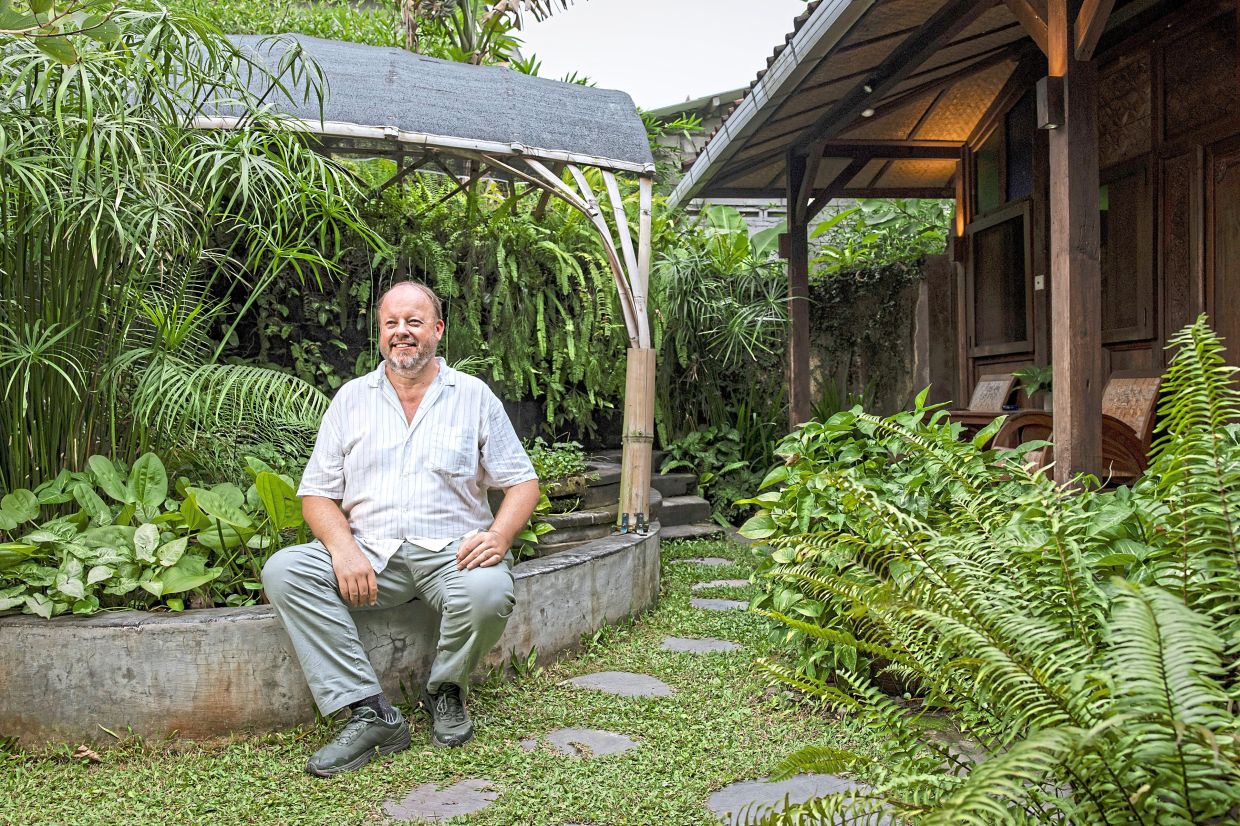 Hodgkin, a founder of Yabbiekayu, attends the Bersemi Tembi Eco-Creative Festival. Photos: The New York Times/Ulet Ifansasti 