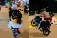 Six youths held over viral wheelie stunt video
