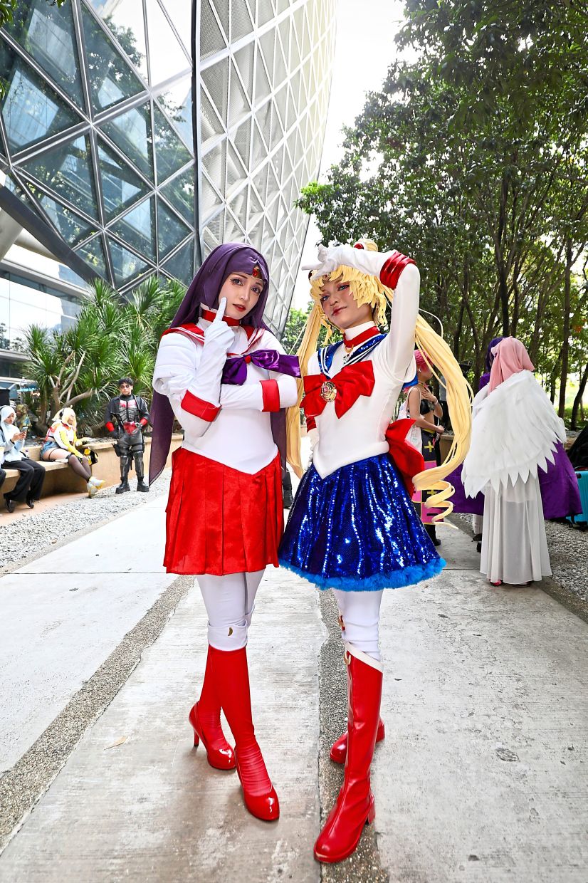 Sailor Mars and Sailor Moon are among the older anime characters represented at Nijigen Expo 2026.