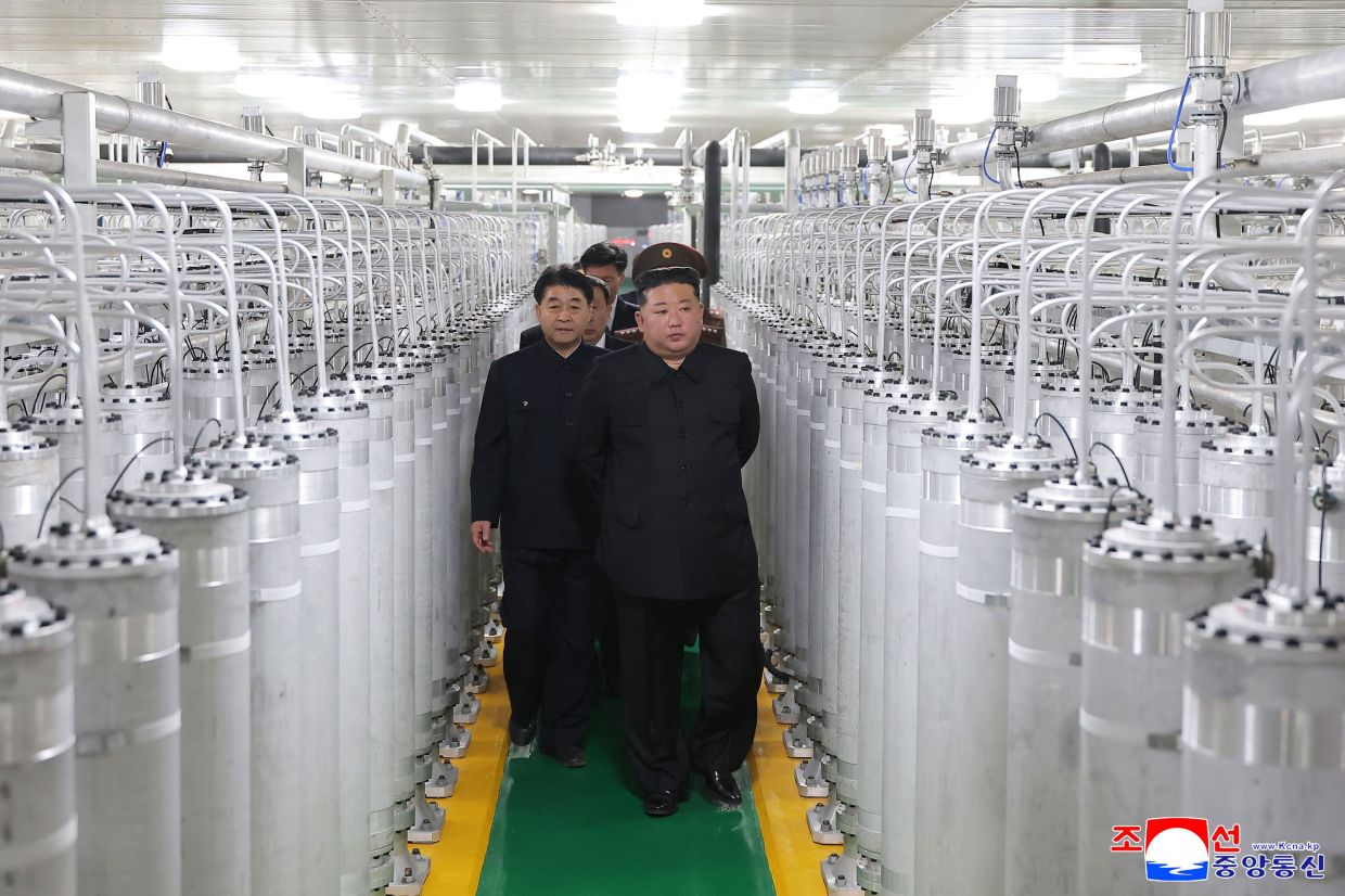 The disclosure of the new factory is in line with Kim's repeated vows to expand its nuclear weapons programme to cope with what he called escalating US-led military threats.