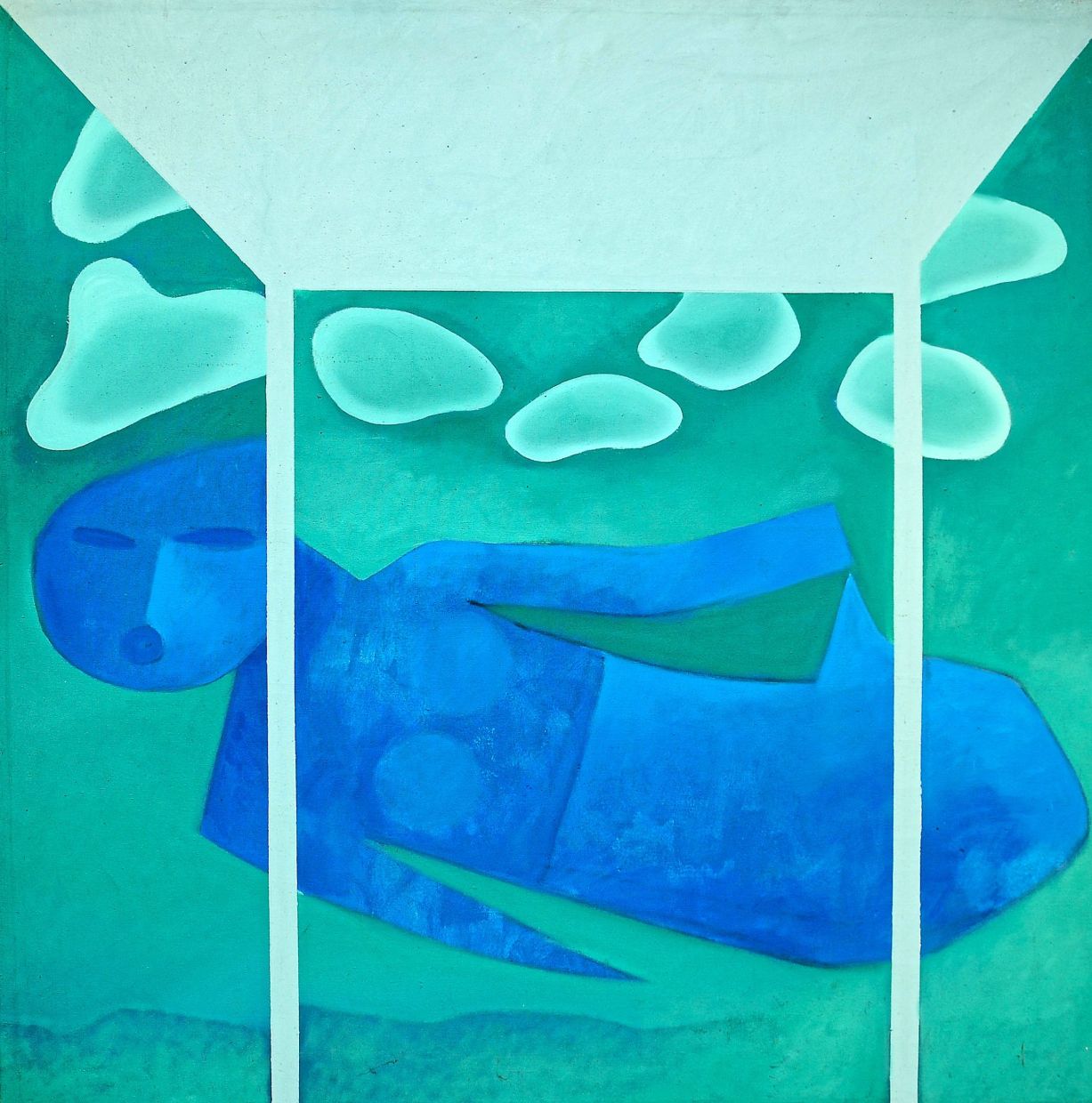 Khoo's 1975 oil on canvas piece 'Flying By The Night'. Photo: The Star/Filepic