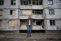After narrow escape, air raid sirens spark panic for a Kyiv child
