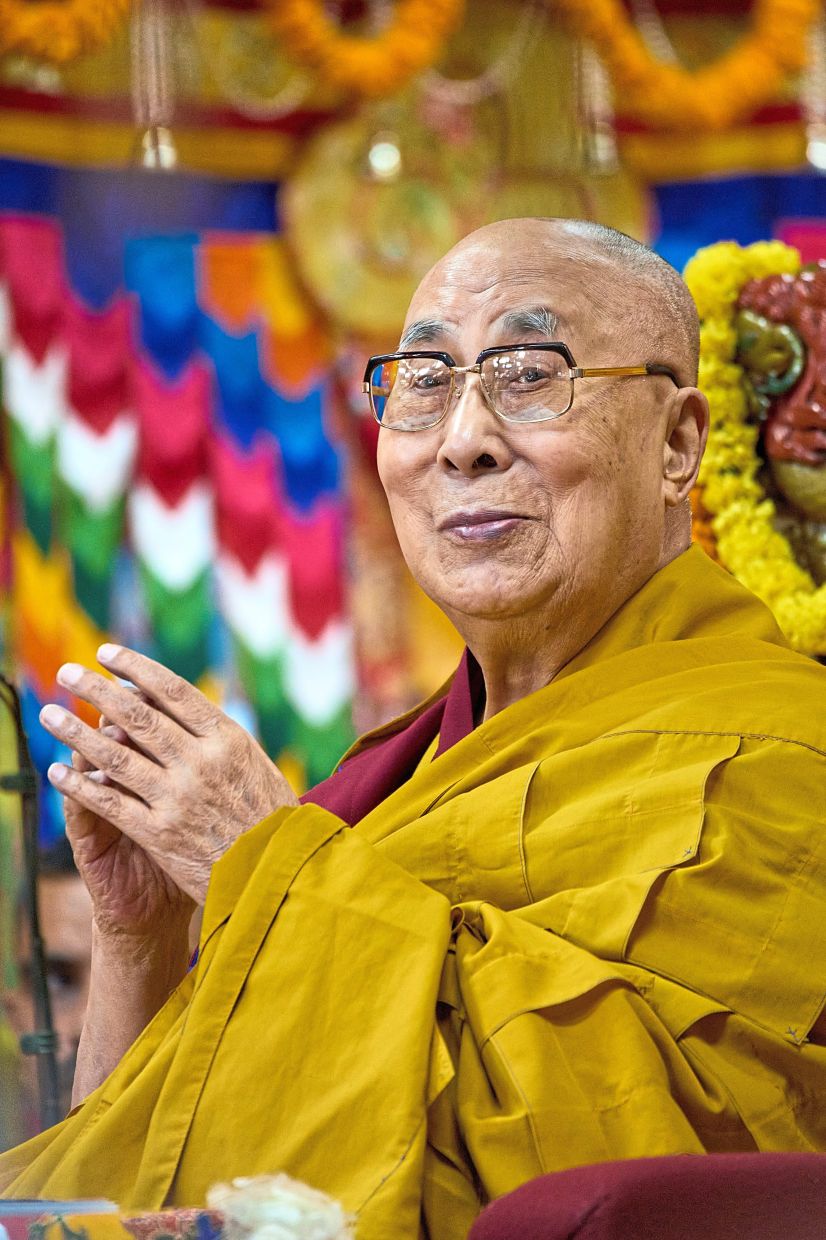 Tibetan spiritual leader the Dalai Lama presides over an event at the Tsuglakhang temple during which Tibetan exiles prayed for his longevity, in Dharamshala, India, Wednesday, May 20, 2026. (AP Photo/Ashwini Bhatia)