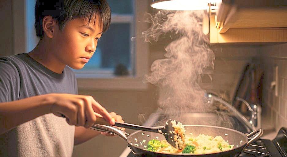 Time is of the essence when you are stir-frying food.