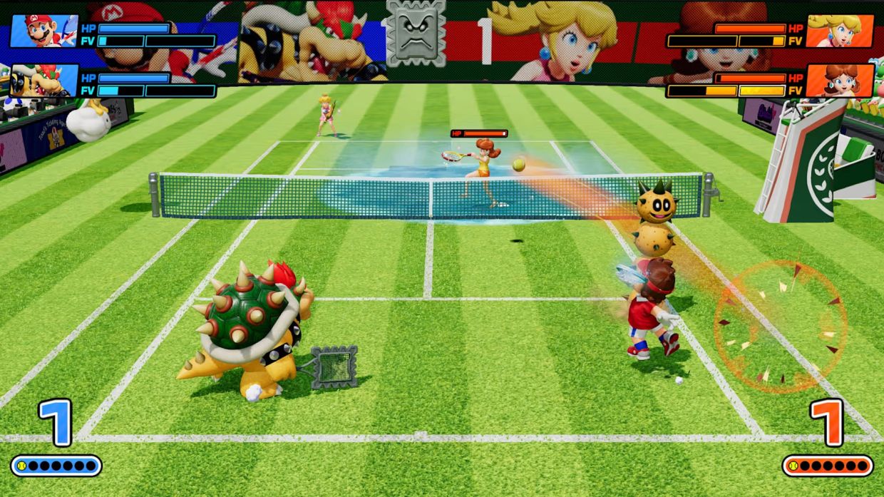 Even though using two controller buttons to pull off topspins and drop shots was hit and miss, I enjoyed employing Fever Shots once a gauge began to glow onscreen.