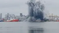 Drone explodes in Romanian port as Ukraine blames Russia for jamming it