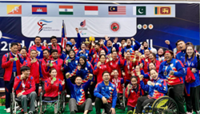 Cambodian para throwball teams retain back-to-back Asian championship titles