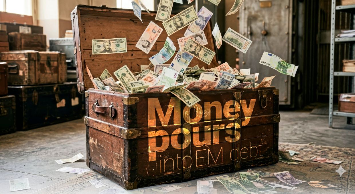 A surge of money flowing into emerging market (EM) debt is creating an unusual problem for some specialist hedge funds: they have more cash than they can comfortably put to work.