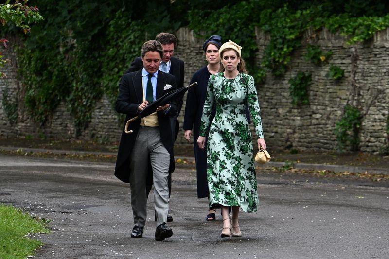 British royals gather for wedding of Princess Anne's son