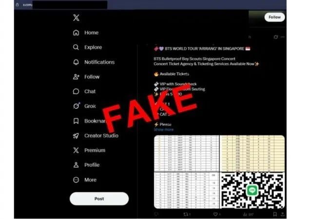 The police said that scammers approached victims mainly through social media platform X. -- PHOTO: SINGAPORE POLICE FORCE