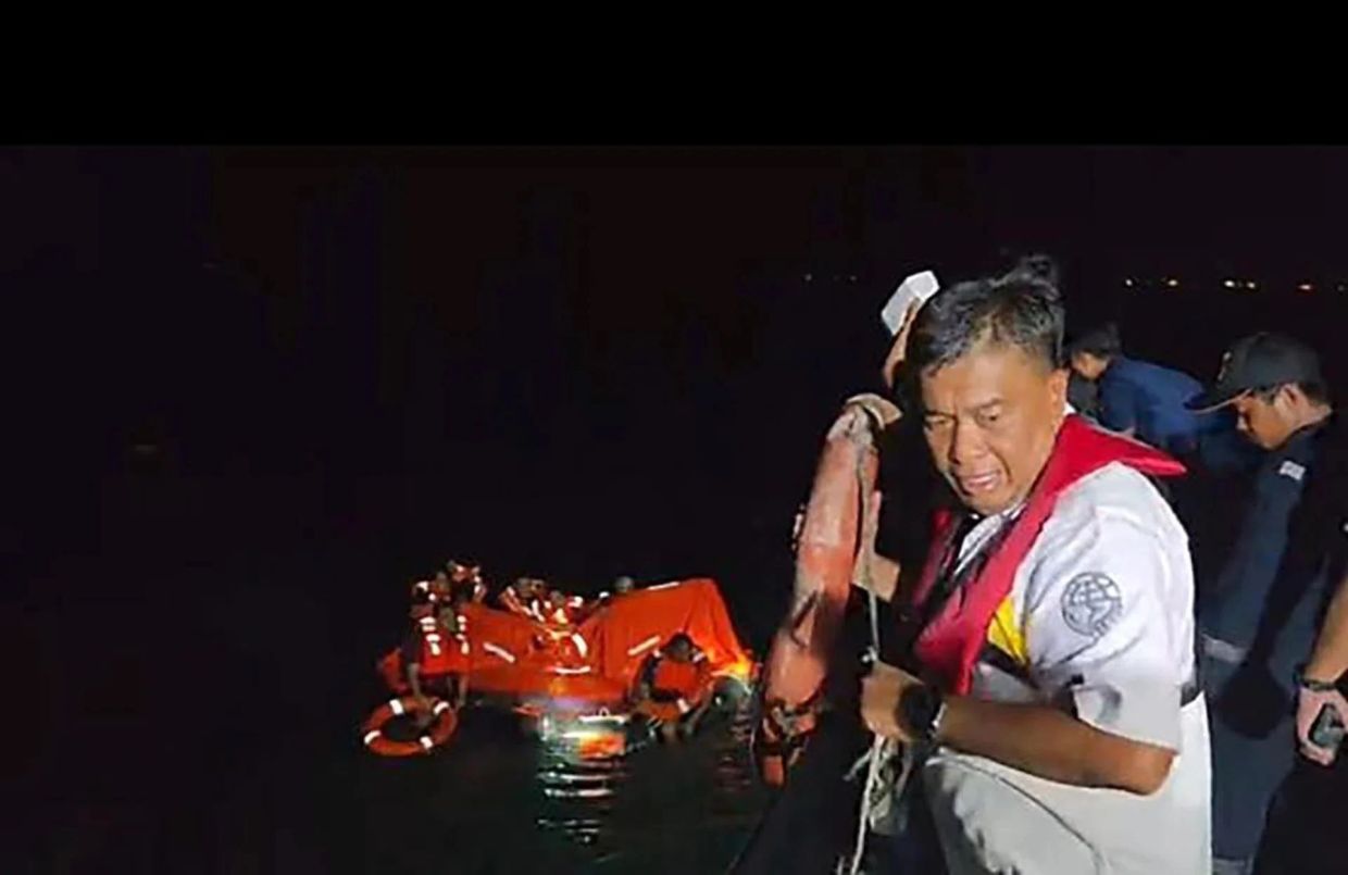 The Maritime Port Authority said all nine crew members were safely rescued by the Indonesian authorities.