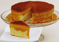 When caramel meets  custard and chiffon