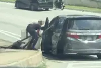 QuickCheck: Were thieves caught on camera stealing cables from a manhole along the MRR2?