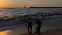 Two swept away by waves at beach in Gangneung, South Korea