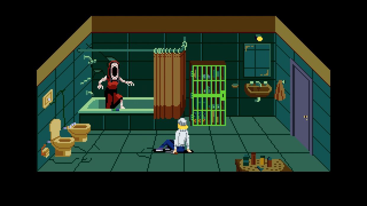 The game switches from pixel art to live action cutscenes created by an award-winning Argentine director Andres Borghi, and that amps up the fear despite the primitive art-style.