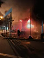 Fire razes seven-decade-old building in Yong Peng