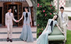 Chinese supermodel Ming Xi, Mario Ho, son of casino mogul Stanley, greet guests at their official wedding celebration