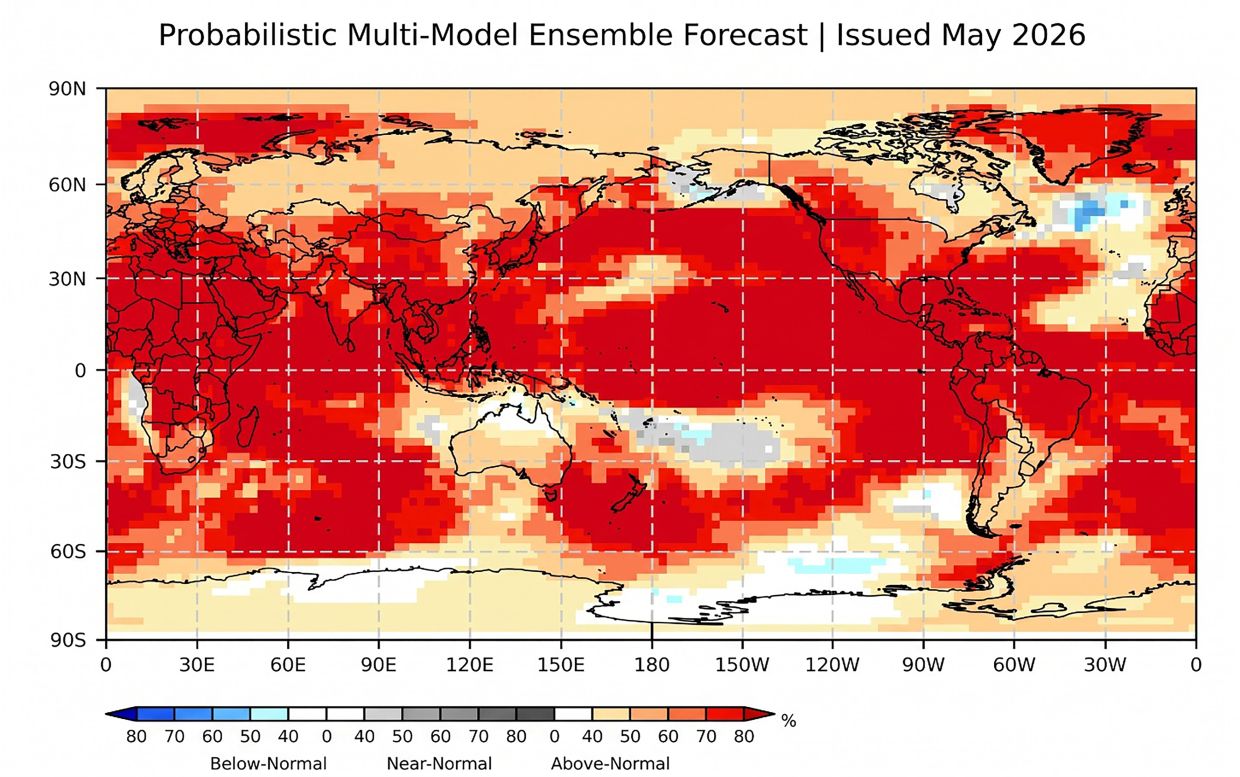 Prepare for hotter-than-normal temperatures across nearly all parts of the globe, says the World Meteorological Organisation.