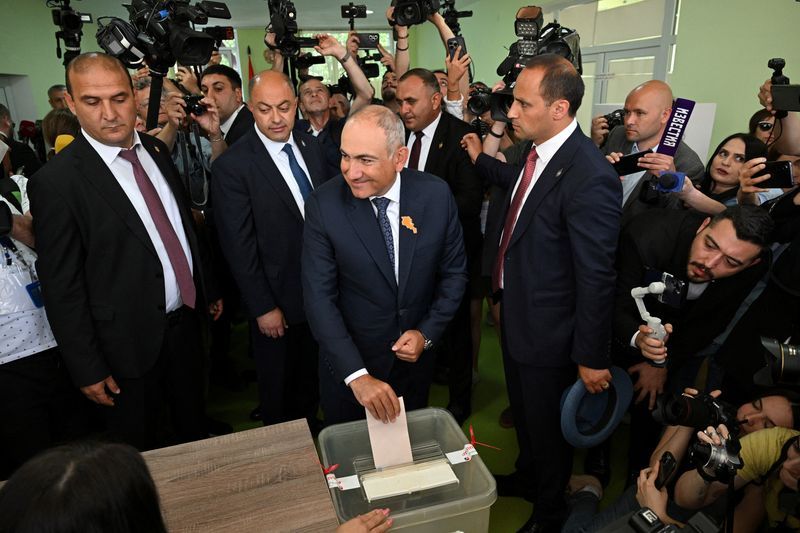 Armenia's ruling party secures 49.81% of vote in elections, commission says