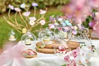 Afternoon tea inspired by layered landscapes of botanical gardens