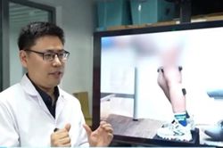 Chinese robot helps children with nerve disorder stand up for the first time