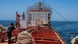 India says fire reported on oil tanker with 24 Indian sailors, all crew safe