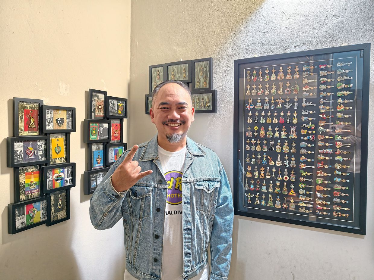 Azri has been collecting Hard Rock merchandise since 1997. — AZRI ABDULLAH