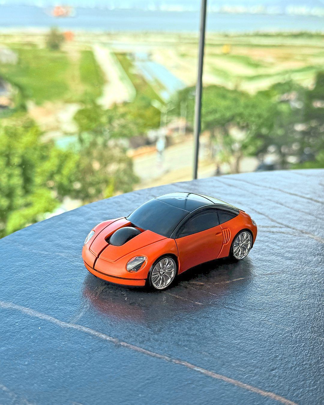 A car-shaped wireless mouse that you can buy from the G Hotel Gurney in Penang.