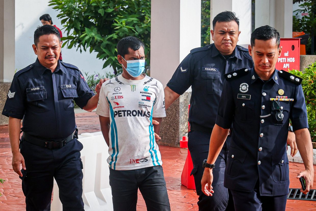 He was charged with stealing a 40m length of 16mm track cabl