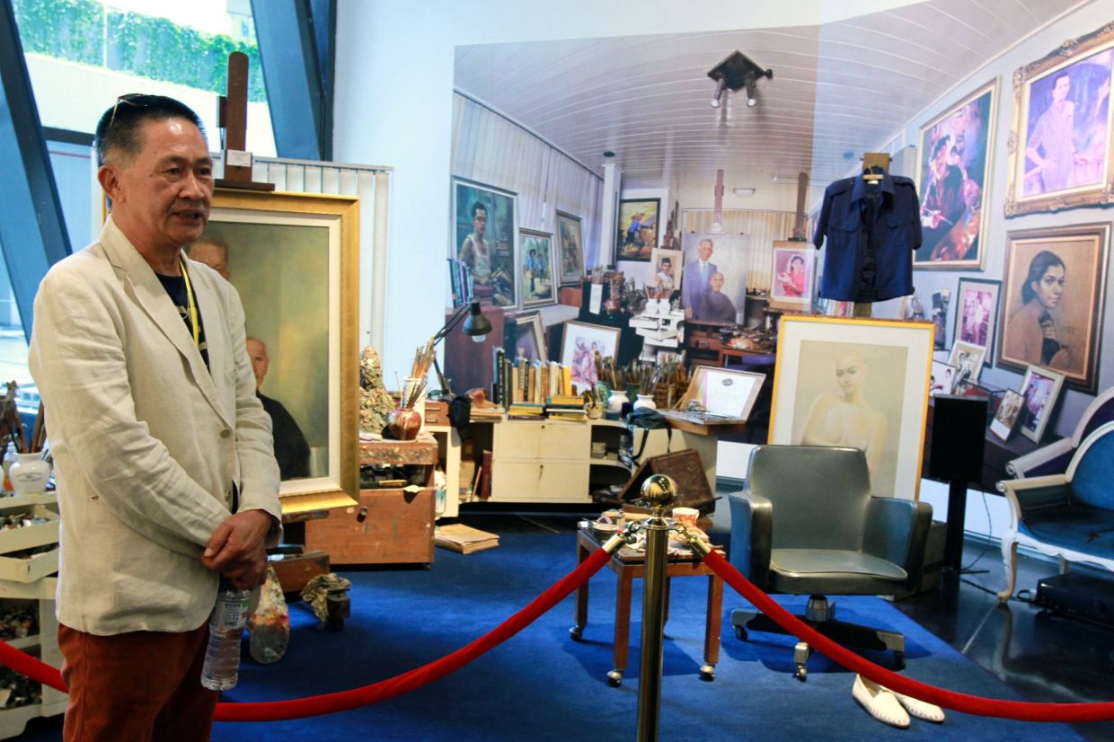 Valentine Willie, Ilham Gallery’s then creative director, at the launch of the gallery and its inaugural exhibition 'Picturing The Nation' in August 2015, featuring works from the personal collection of Malaysian art pioneer Datuk Hoessein Enas. Photo: The Star/Low Lay Phon