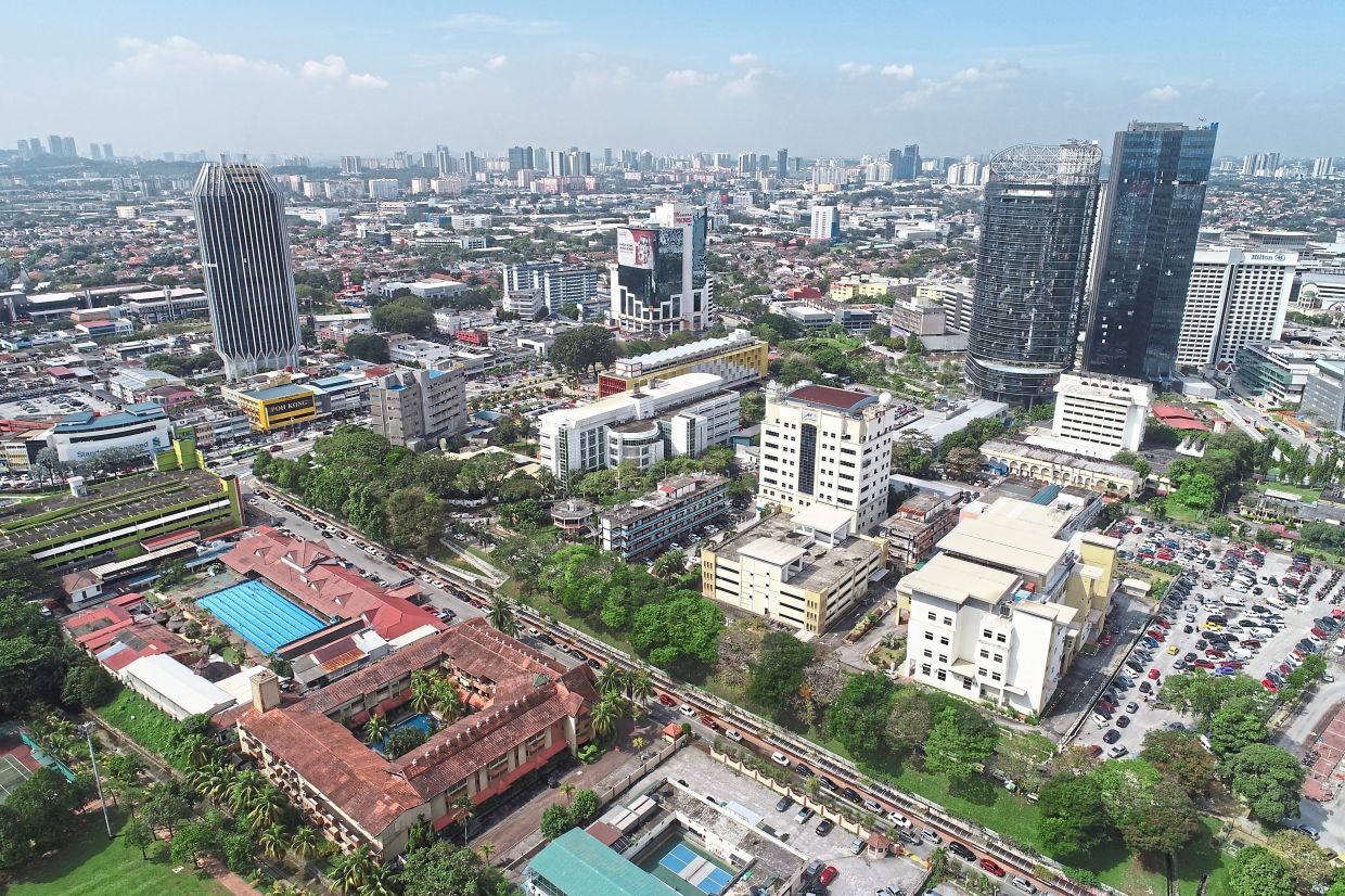 An aerial view of Petaling Jaya which was declared a city in June 20, 2006. — Filepic