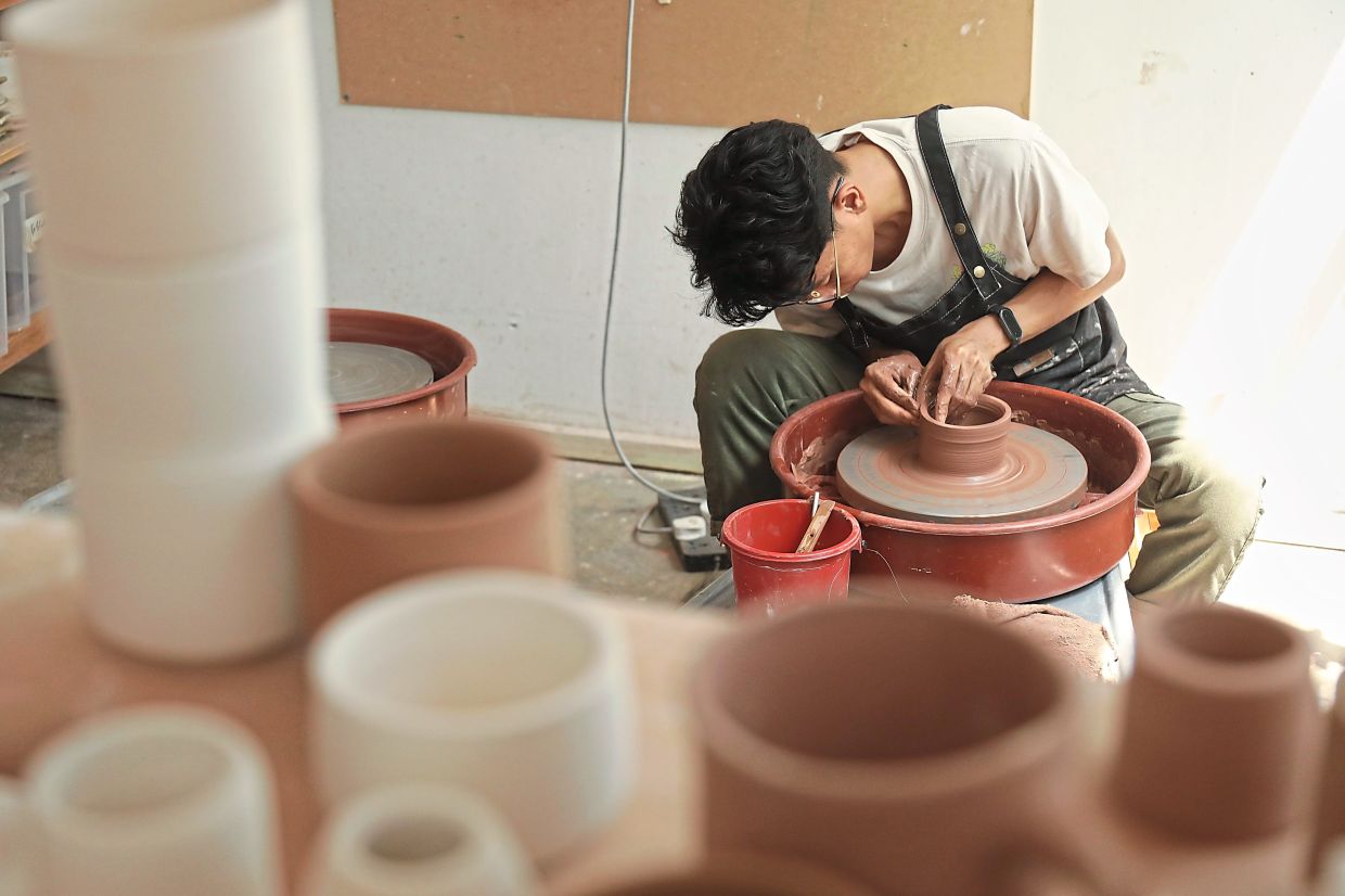 Firdaus says the more he works with clay, the deeper his appreciation for the craft.
