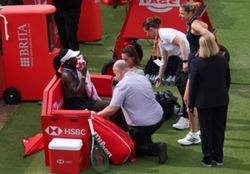 Tennis-Serena's doubles match in doubt after partner Mboko is injured