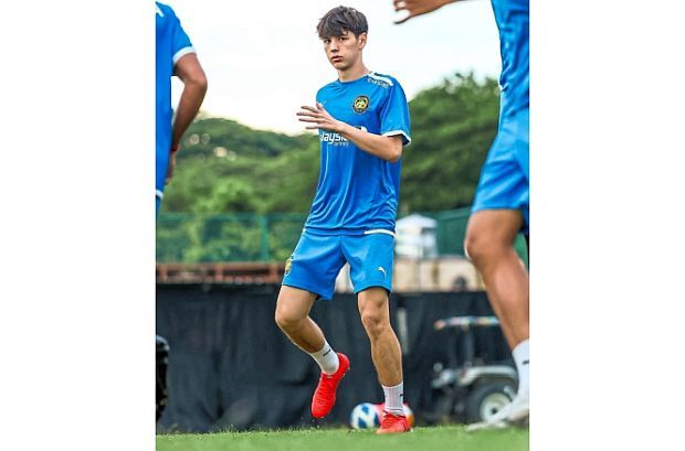 Stepping onto the pitch as a substitute for Malaysia’s Under