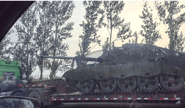 The acting head of state explained that the armoured vehicle