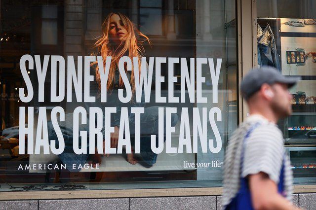Much ado: The American Eagle jeans ad campaign triggered a divisive political debate in the US. — Getty Images/AFP