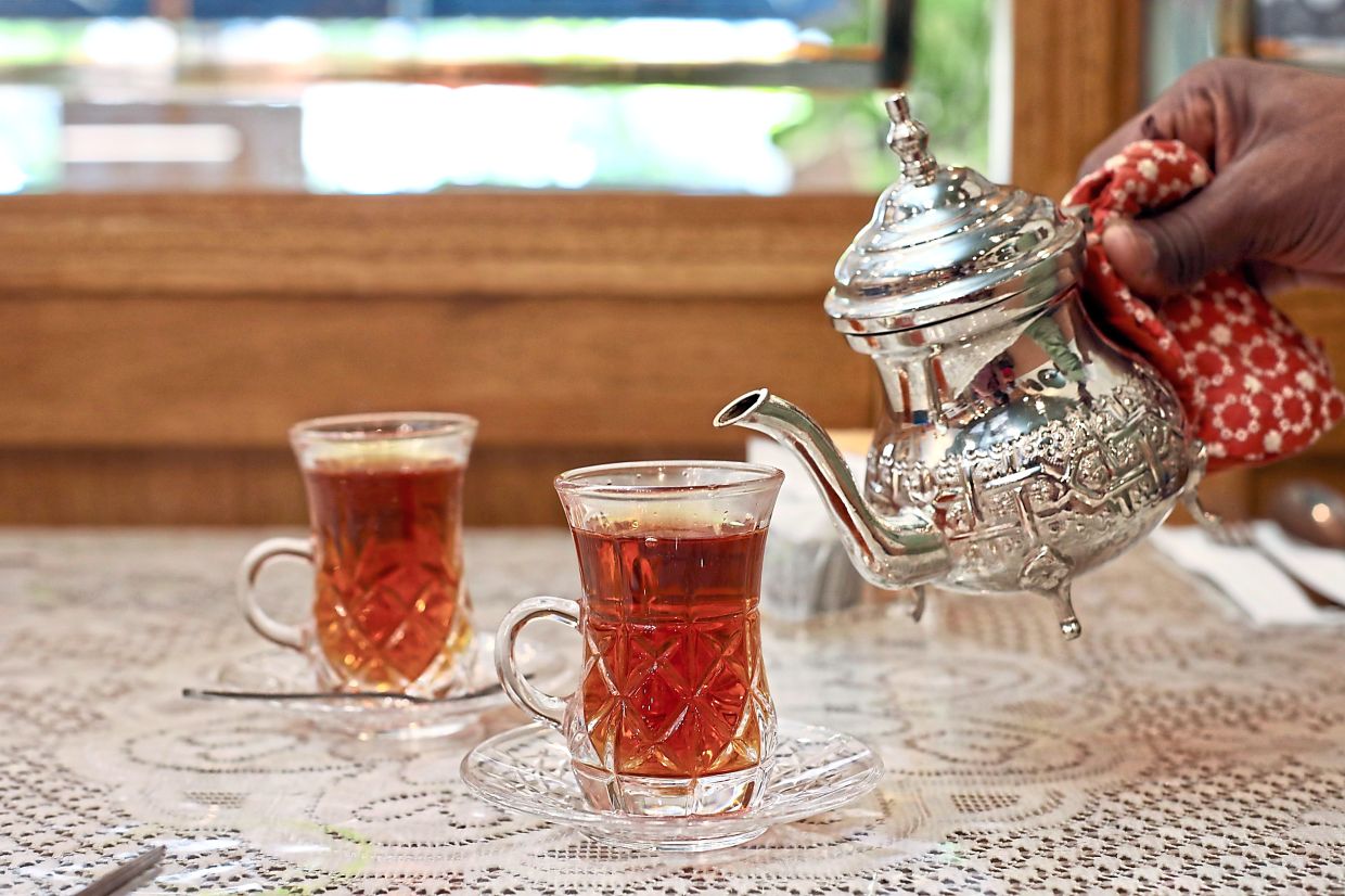 Mint tea is popular throughout Palestine, where it is consumed regularly.