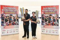 Rafiq retains Singapore title in front of family, Lavinia makes it double joy