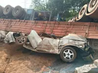 Baby among four dead after lorry crushes car in Bentong